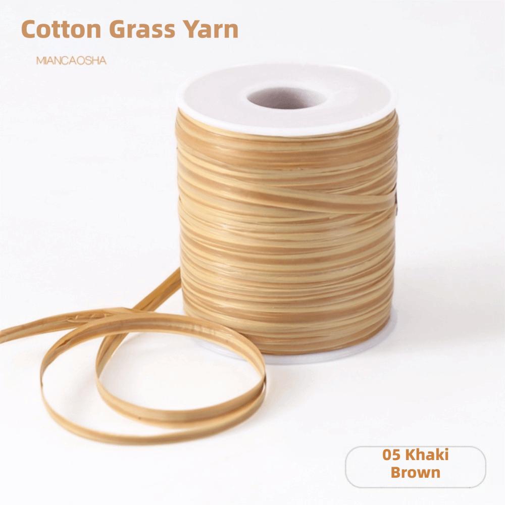 Premium Quality 120M Per Roll Raffia Thread Weaving Eco-Friendly Hook Hat Ribbon Durable Crochet Yarn DIY