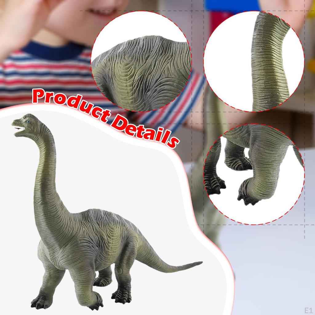 Dinosaur Figurine Jurassic Figure Role Play Desktop Ornament Brachiosaurus Toy Education Learning