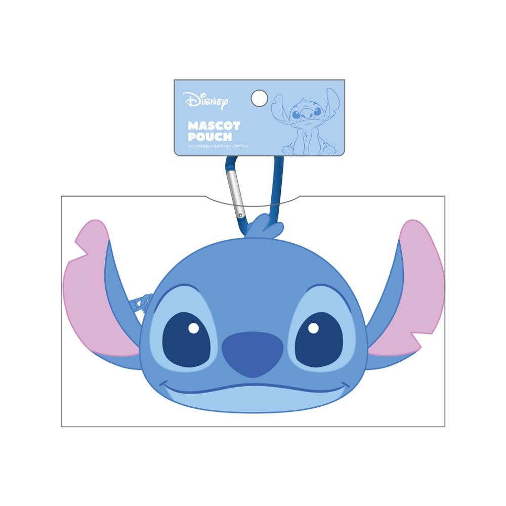 Disney Stitch Plush Zipper Mascot with Carabiner
