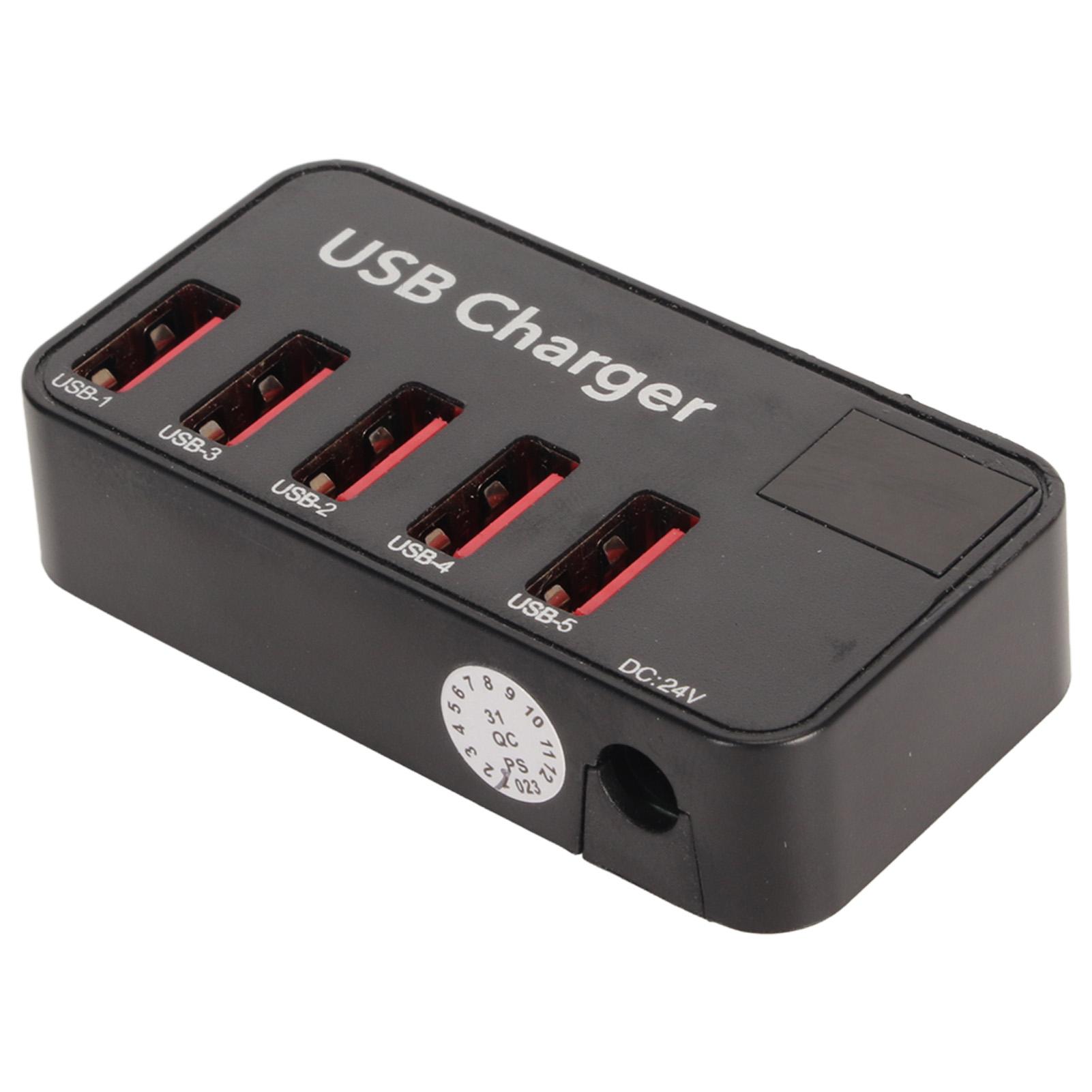 

USB Charging Station 48W 5 Port Desktop USB Charger with Power Adapter USB Charging Hub for Phone EU Plug