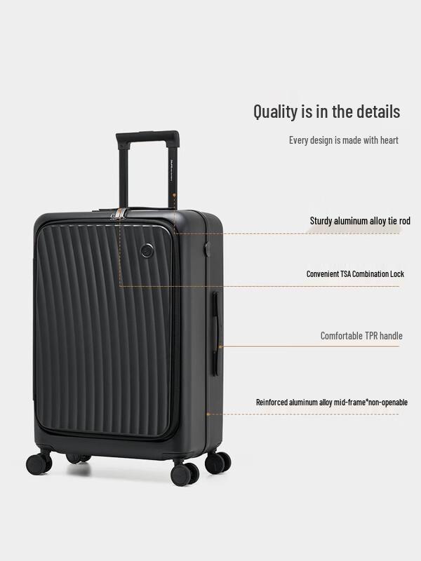 OIWAS 24-inch Side-Opening Business Hardside Spinner Luggage