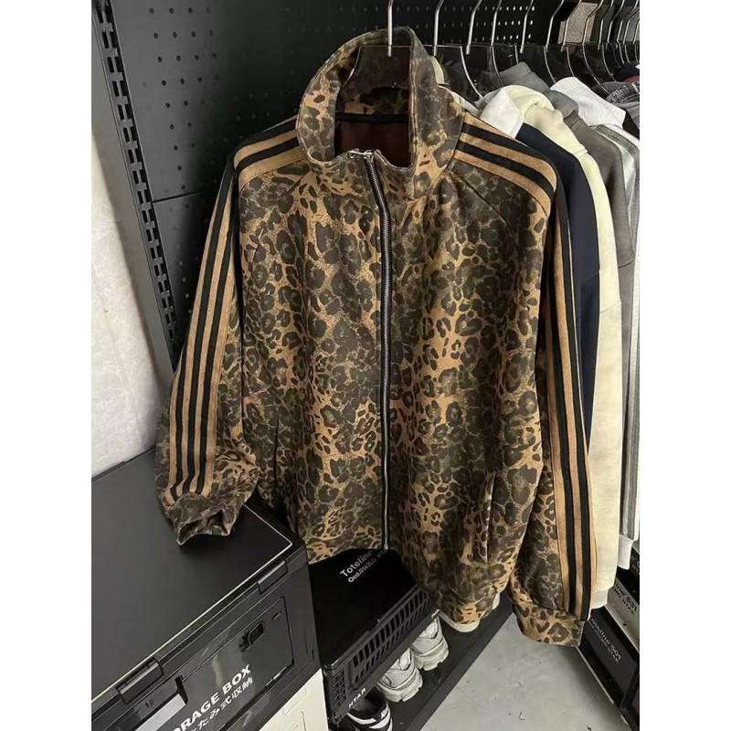 Unisex Leopard Print Oversized Hoodie Set