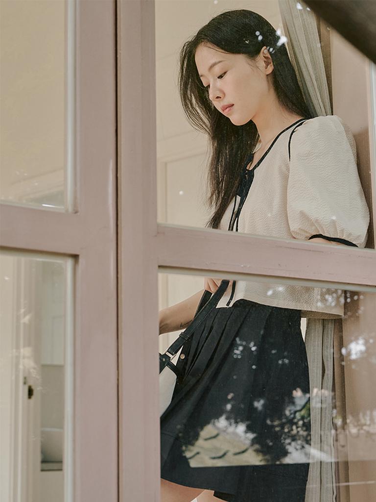 Anoetic Half Pleats Skirt_2Color