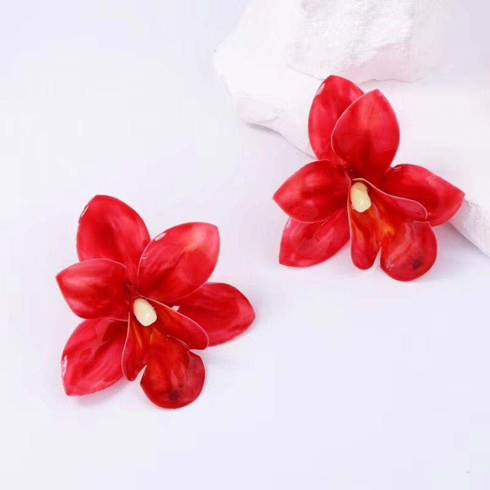 Bohemian Women's Vacation Earrings Exaggerated Temperament Flower Earrings Jewelry