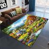 Farm Dog Cat Animal Area Rug, Countryside Decor Mat