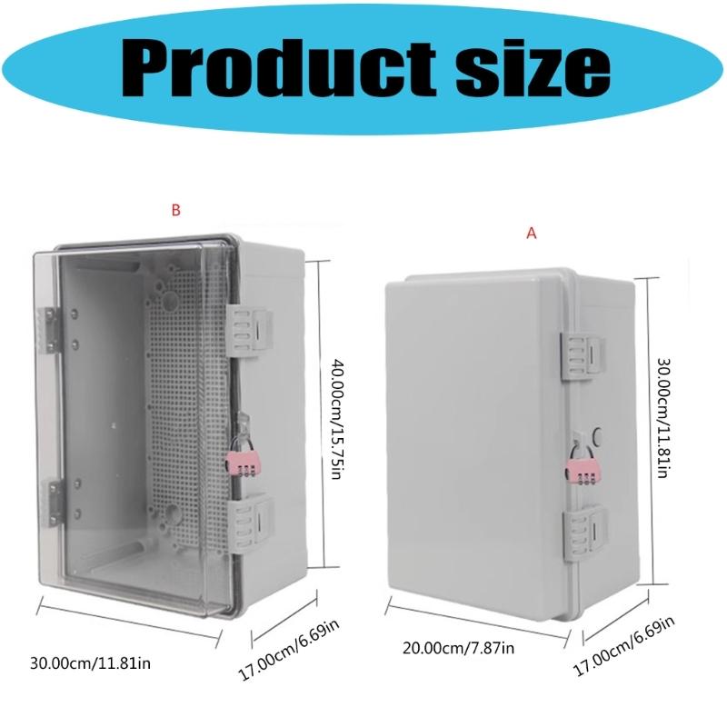 Outdoor Waterproofed Electrical Box with Lock for Child Safety and Weather Protecting in Garden Patios