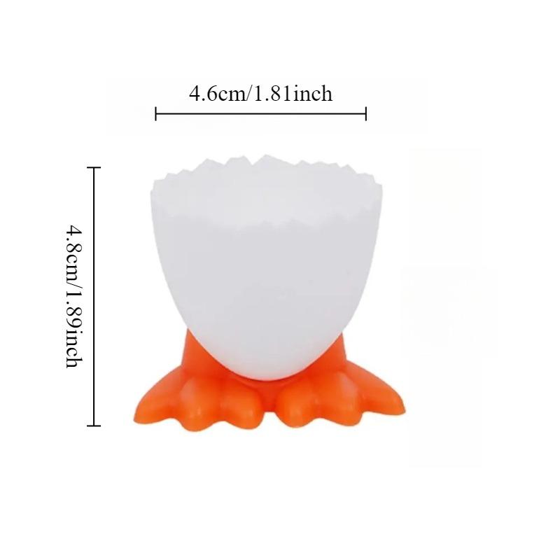 1/2/4PCS Chicken high footed egg tray cup Plastic egg tray Cute and creative breakfast egg cup holder Kitchen supplies
