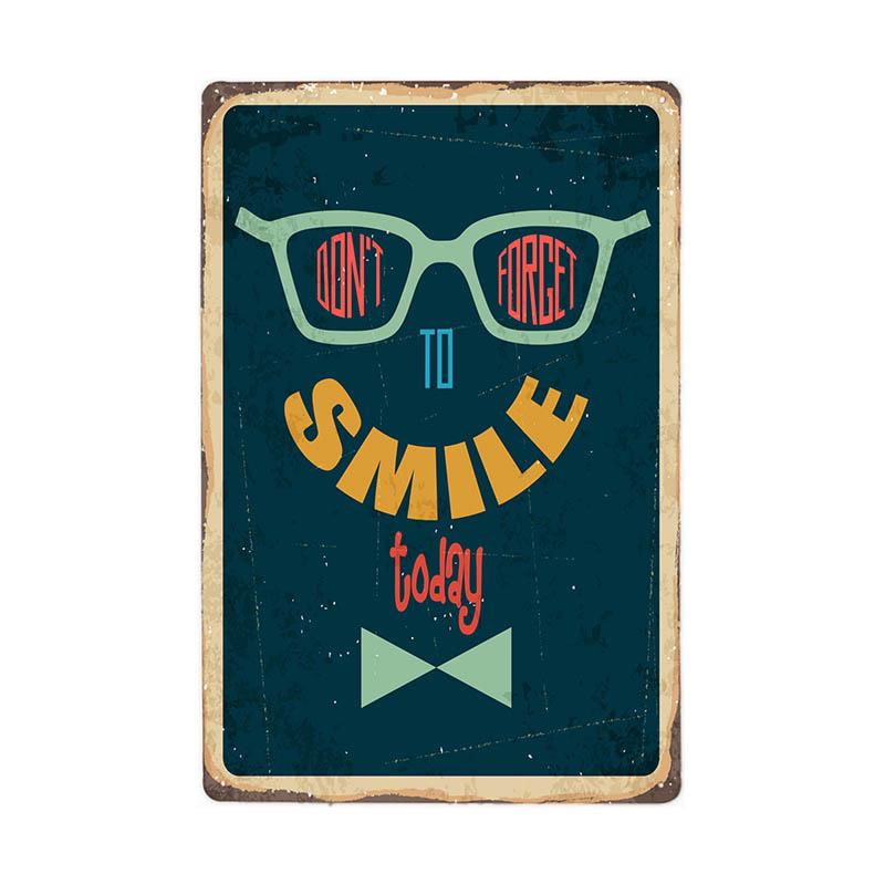 Cute Life Slogan Metal Sign Retro Tin Plaque Vintage Family Iron Poster Wall Art Bar Cafe Man Cave Bedroom Home Decor 20*30CM