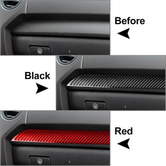 LHD Carbon Fiber Inner Dashboard Panel Cover Trim For Toyota Tundra 2014- 18