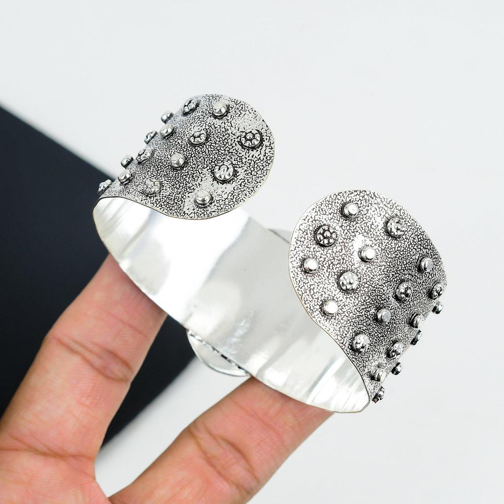 Natural Wild Horse Gemstone Handmade 925 Sterling Silver Cuff Bangle, Wild Horse Bangle,For Wife, Unisex Bangle, Gifts For Wadding