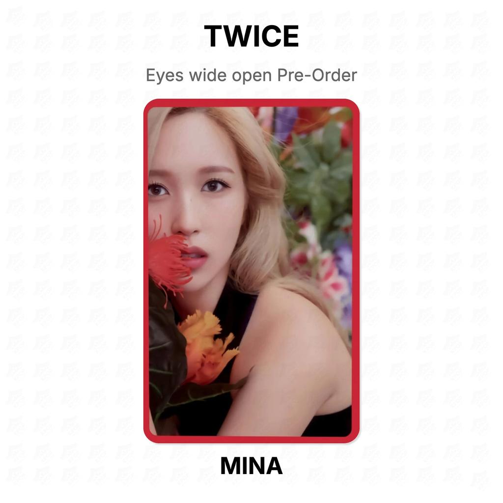 TWICE Eyes wide open Pre-Order Official Photocard