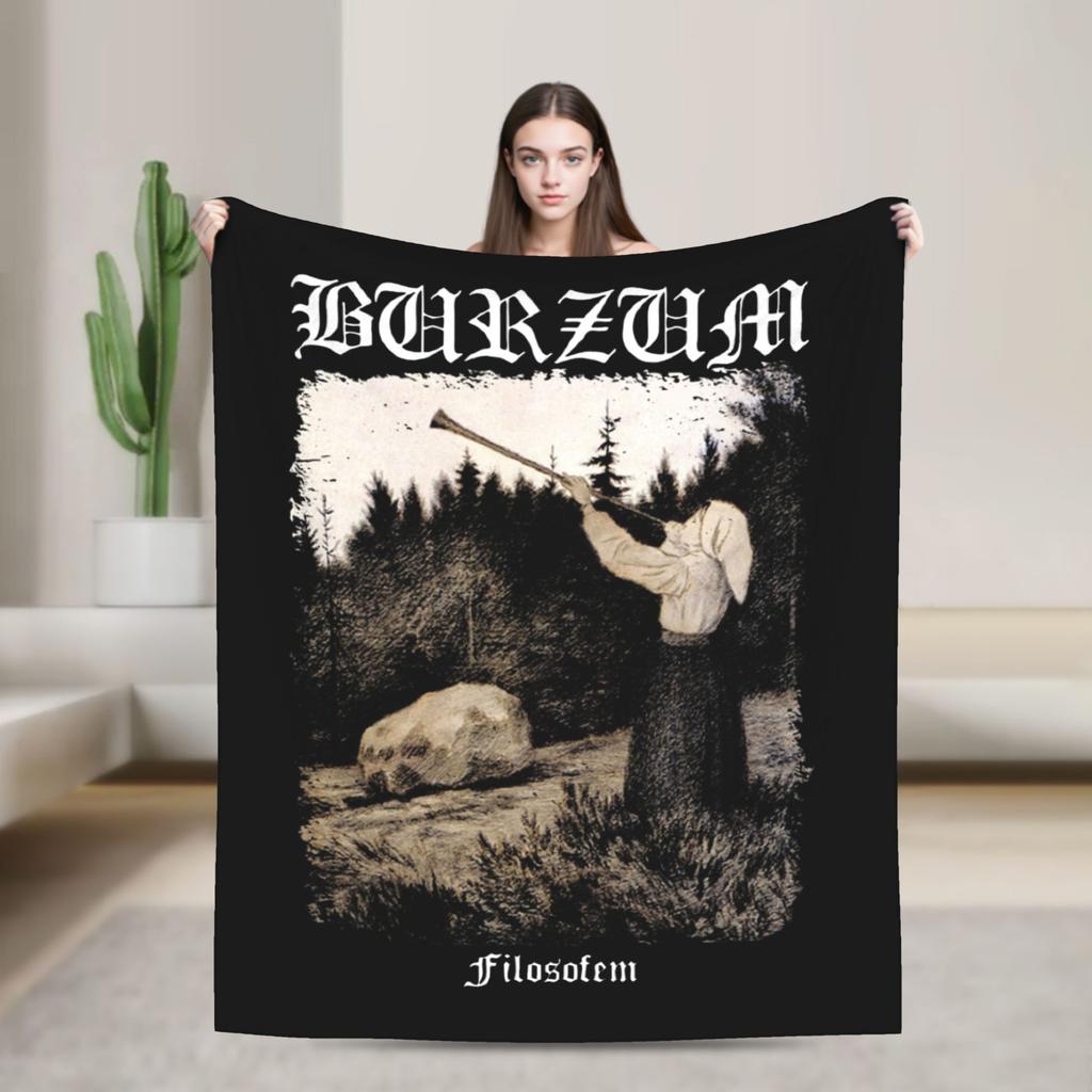 Burzum Flag Blanket Fleece Autumn/Winter   Multifunction Warm Throw Blanket For Sofa Car Bedding Throws