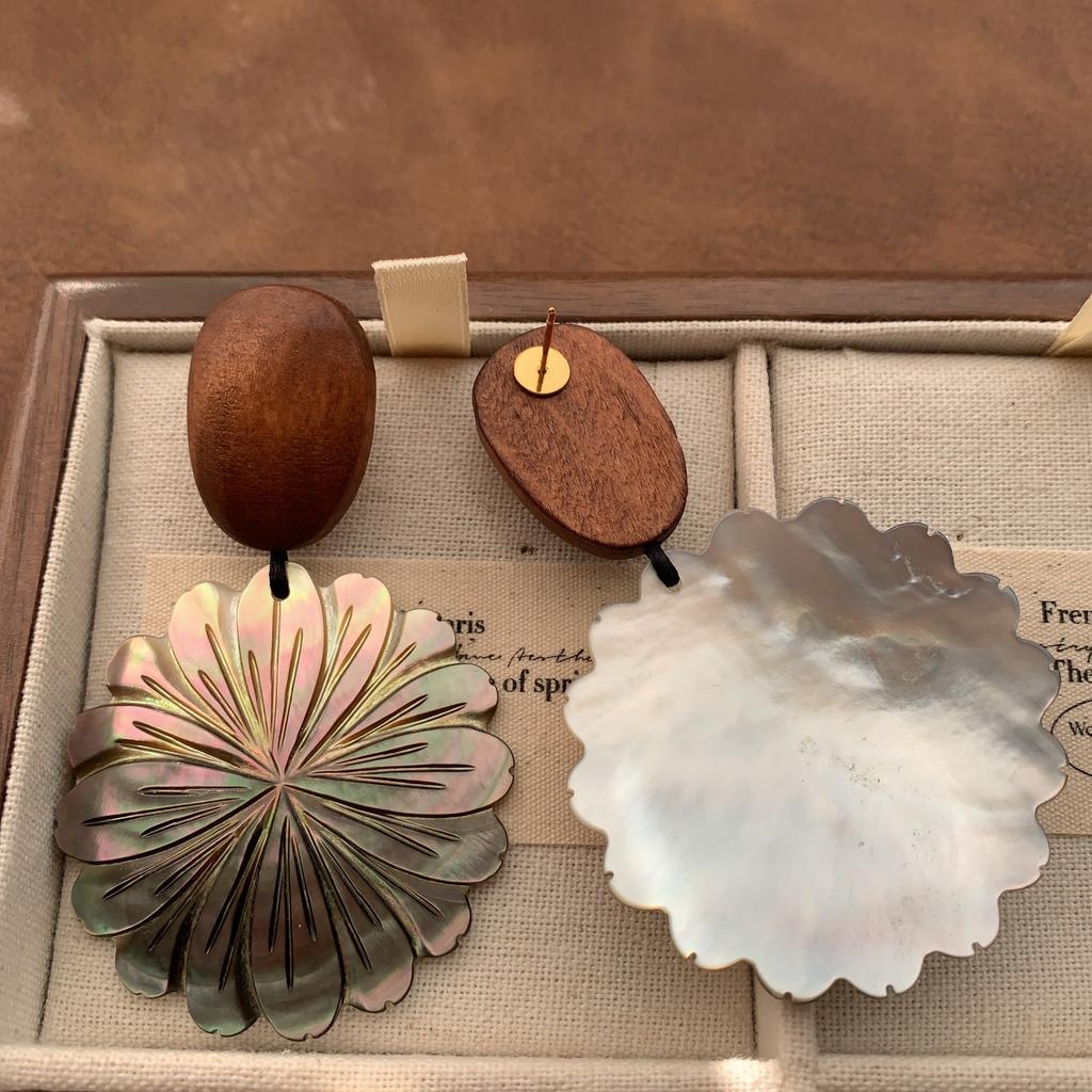 Naturalna Relaksacja Etniczny Styl Lekkie Muszelkowe Kolczyki Kolczyki Lekki Luksus Retro Moda Wysoki Poziom Codzienne Spersonalizowane Kolczyki