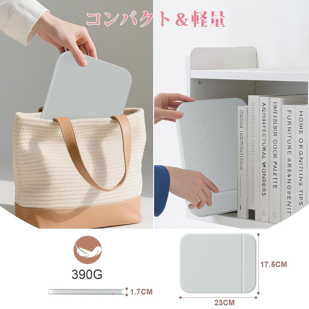 SUOKOMR Tabletop Makeup Folding Handheld Foldable with LED USB Adjustable Convenient 3 Stepless Brightness Travel Compatible Mirror, Mirror, Mirror,