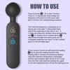 Clitoris AV Vibrator G Spot Smart Heating Magic Wand Masturbator 12 Modes 6 Speeds Female Private Orgasm Adult Sex Toy for Women