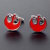 Kamakura Cufflinks Workshop Star Wars Red Rebel Alliance Cufflinks Cf1500