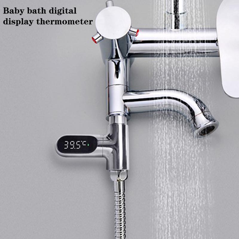 Monitor de temperatură a apei din cadă Electricitate Acasă Afișaj LED Robinete de duș Termometru de apă Contor de temperatură pentru baie pentru bebeluși