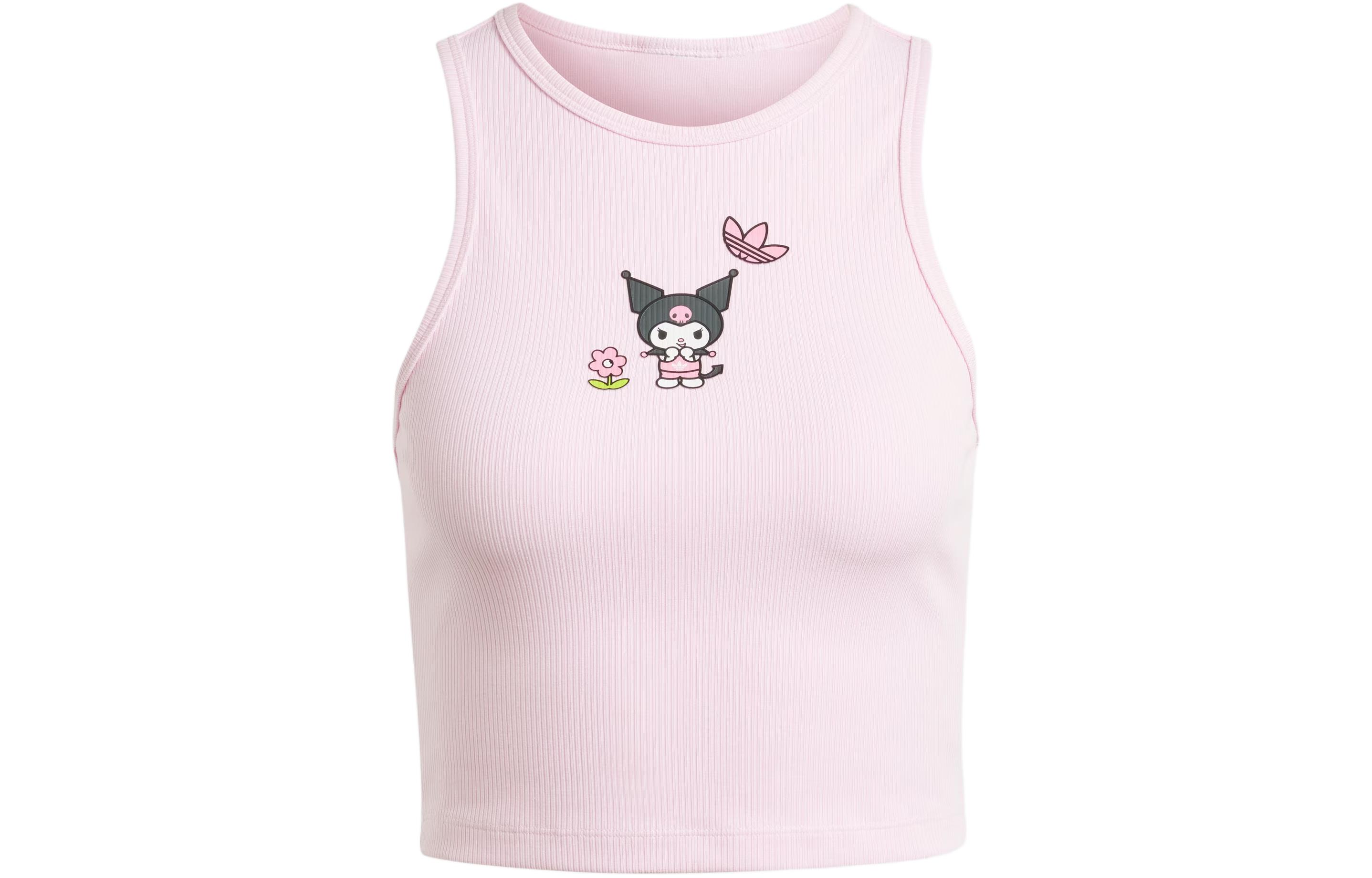Adidas Originals x Hello Kitty/, Kuromi Tank Top Sport Vests Women s Clear Pink JG8051 L