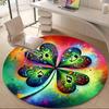 1pc Music Notes Office Round Area Rug, Indoor Mat Suitable ForOffice, Under Office Chairs Bedroom Living Room Home Decor T221