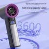 High-Speed Turbo Mini Handheld Fan with USB Charging and 100-Speed Settings
