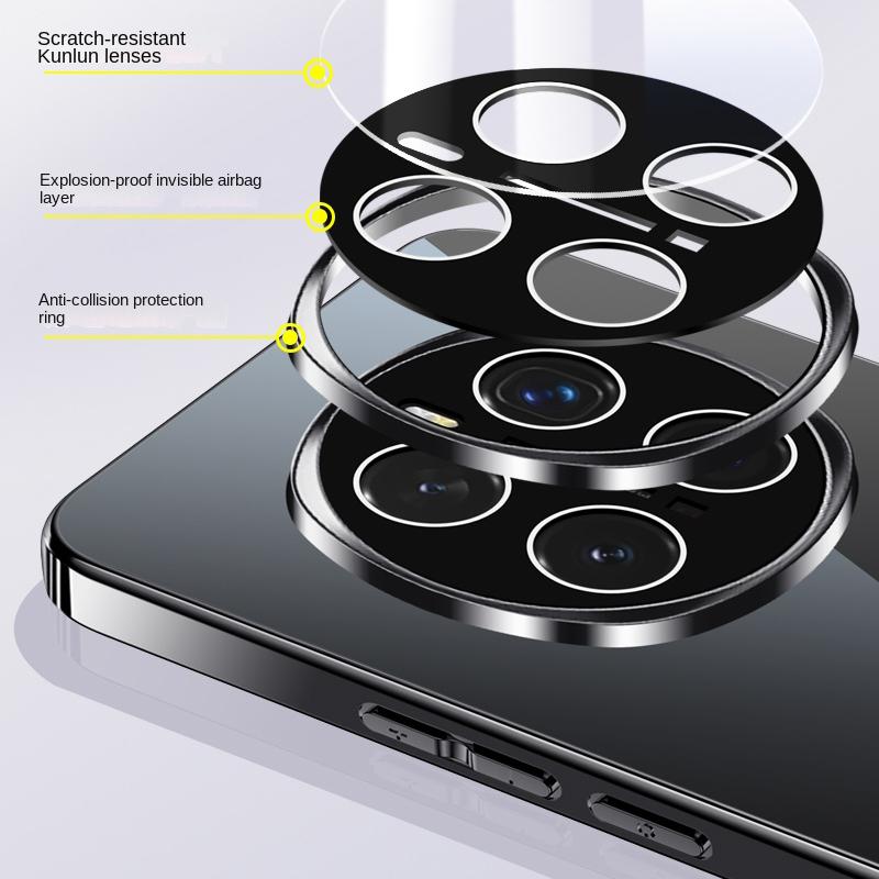 Dla HONOR Magic 7 Pro 7 Odporne na odciski palców Odporne na upadki Zmywalne Kryształ lodowy Pierścień 360° Poduszka powietrzna Obiektyw Wszechstronne Etui na telefon