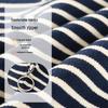 Mom's Spring/Autumn Hooded Striped Knitted Cardigan & Pants Set