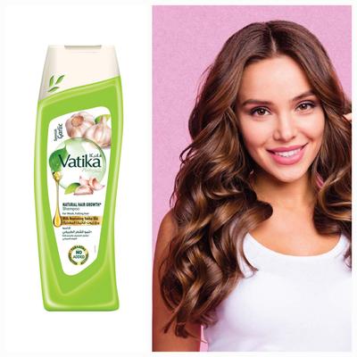 Přírodní šampon pro růst vlasů Španělský česnek Vatika pro slabé, padající vlasy