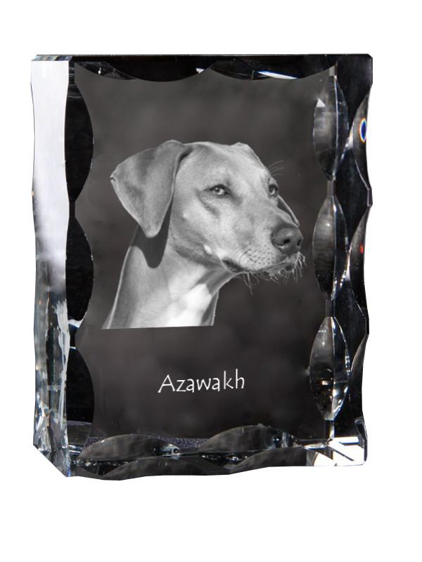 Azawakh, Tuareg Sloughi – Crystal with a picture of a dog, glass statuette with a picture | Art-Dog