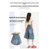 Women's 7/8 Wide-Leg Jeans 2026 Vintage High-Waisted Slimming Loose Pleated Pants