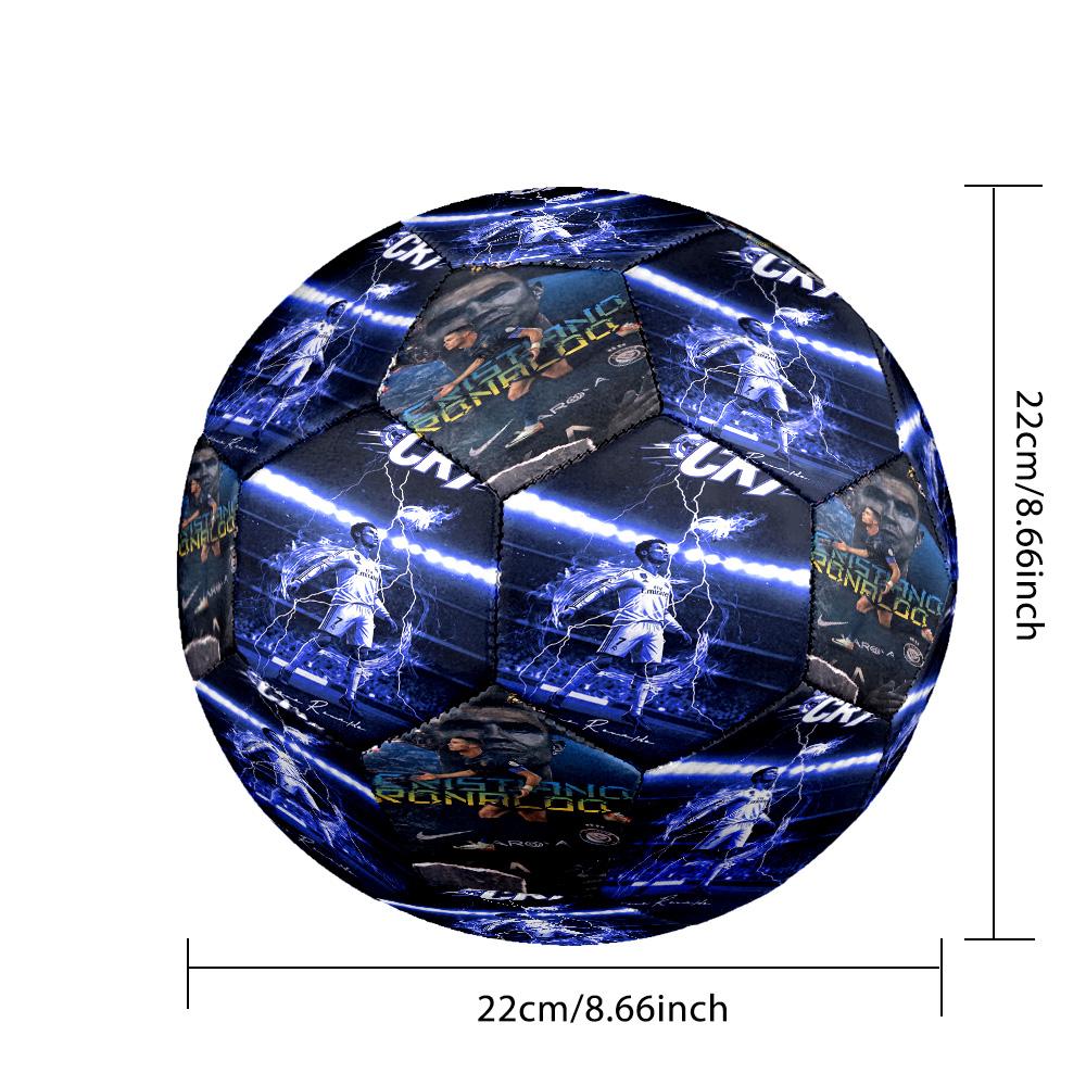 Ronaldo's Last Dance Celebration Soccer Ball Size 5 Football Machine Sewn Indoor/Outdoor Training and Matches Surprise Collection Gift