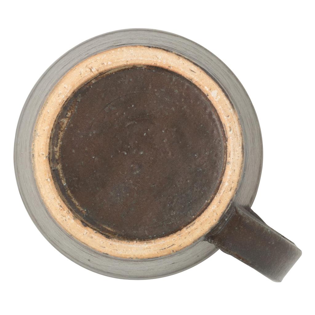 Marui Seito Shigaraki Ware Hechimon Mug, Small, Approx. 280ml Capacity, Black Kiln-Change Finish, Brown, MR-3-4441