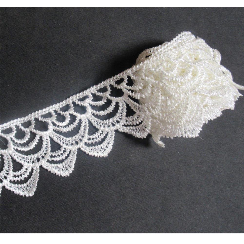 3 Yards Craft DIY Embroidered Bridal Dress Lace Trim Ribbon Wedding