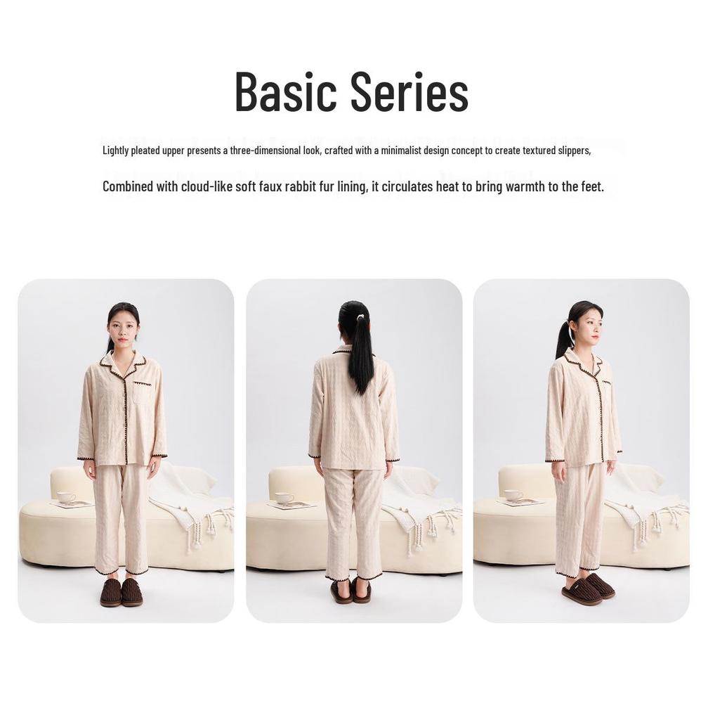 Waterproof Men's & Women's Cotton Slippers - Non-slip, Thick Sole, Antibacterial, Deodorant, Warm, & Closed-Toe for Autumn/Winter 2025.