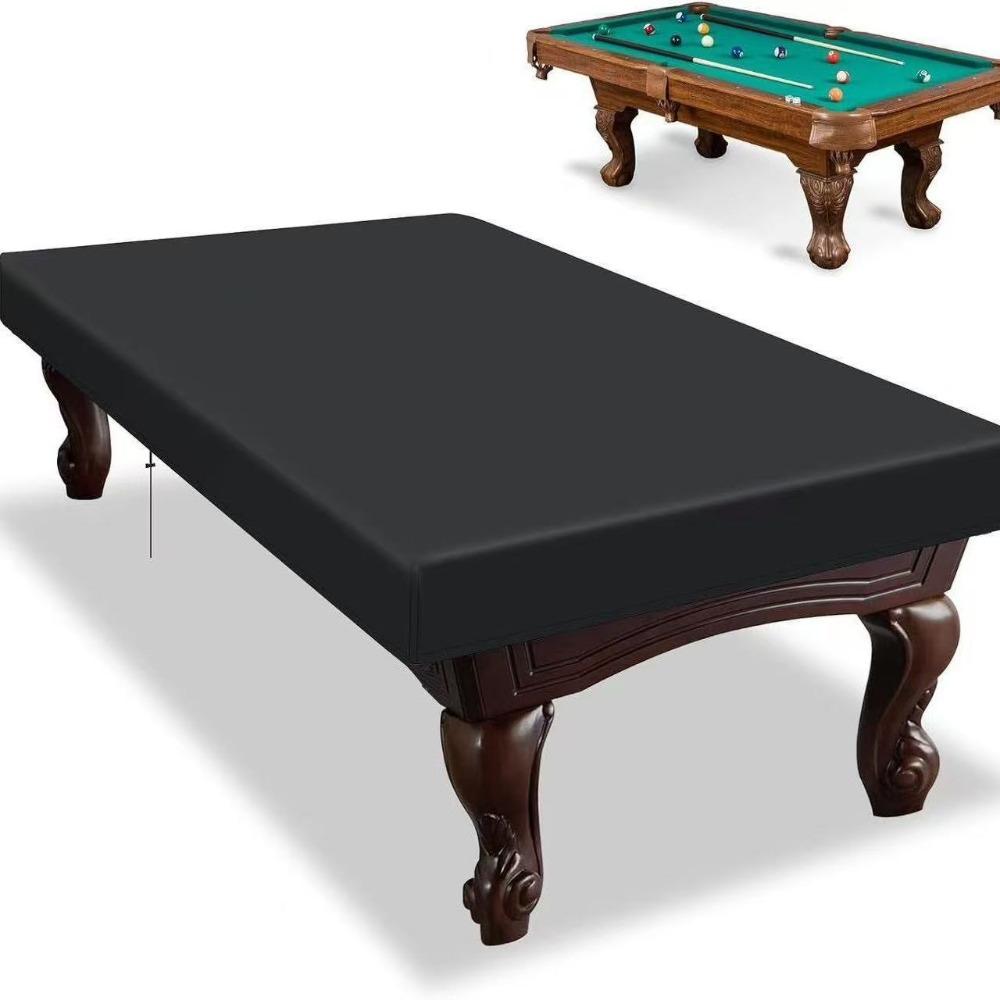 Silver Coated Pool Table Cover Black Shell Portable Billiard Table Cover  Billiard Tables