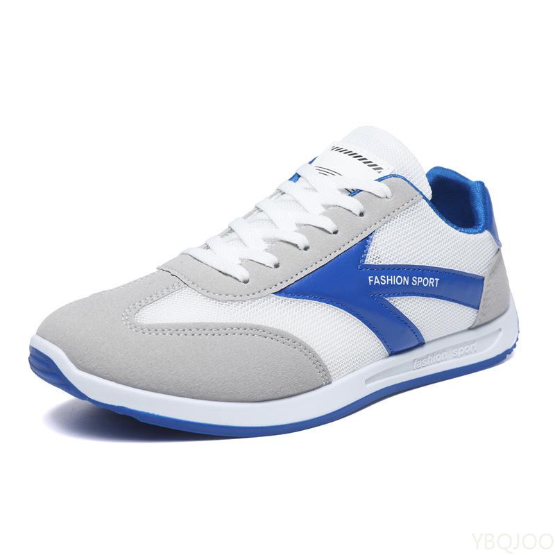 

2025 Spring and Summer New Men s Comfortable Lace Up Sports Shoes Men s Casual Lightweight Vulcanized Shoes Running Shoes 39 синій