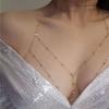 Fashion Diamond Studded Chest Chain Jewelry Sexy Body Chain Tassel Necklace Bikini Chest Chain Women Gifts
