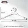 Non-Slip Black Plastic Clothes Hanger for Home Use - Durable and Thickened