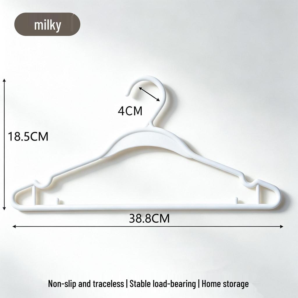Non-Slip Black Plastic Clothes Hanger for Home Use - Durable and Thickened