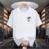 Men's Summer Coconut Tree Vacation T-Shirt, 230g Heavyweight Pure Cotton, Round Neck, Short Sleeve, Casual Style.