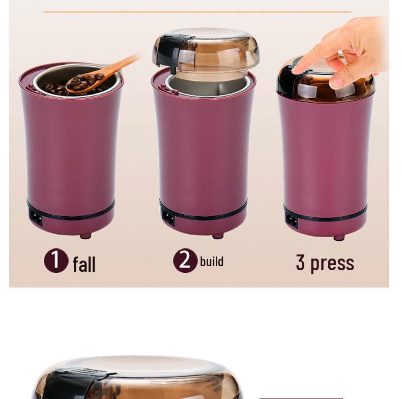 Multifunctional Electric Grinder for Grains, Coffee Beans, and Herbal Powder