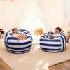 Bean Bag Storage Stuffed Animal Chair Kids Toys with Zip microfiber flannel Children Kids Plush Toy Organizer Large Capacity