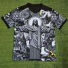 2026 Summer Brazil Special Edition Jesus Black Grey Football Jersey Breathable Quick Drying Crew Neck Short Sleeve T-shirt
