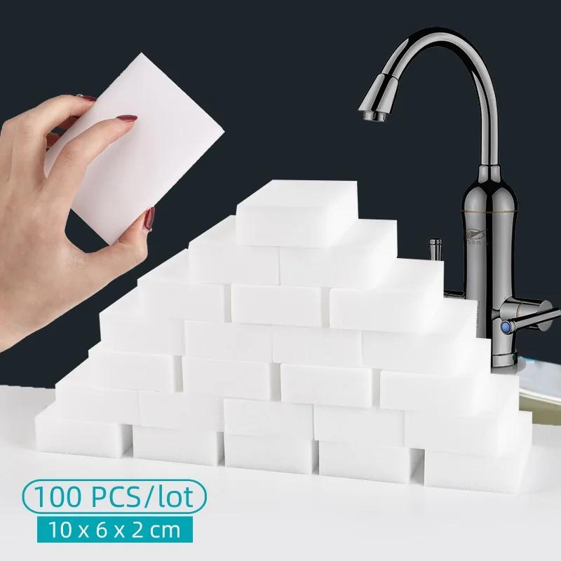 

Magic Sponge Melamine Sponge Eraser Household Eraser Cleaner Cleaning Sponges for Kitchen Office Bathroom Cleaning Tool 10x6x2cm