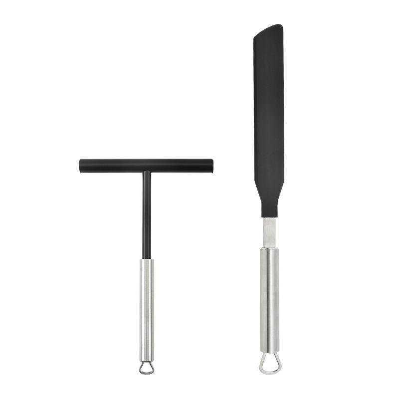 304 Stainless Steel Nylon Crepe & Pancake Scraper Spatula