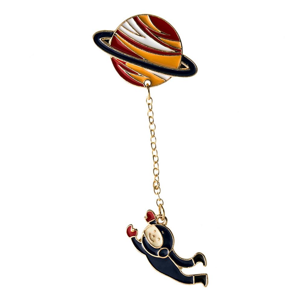 Space Travel Collection Enamel Pin Cartoon Planet Star Brooch Lapel Pin Custom Badge Gift
