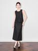 French Sequin Embroidery Vest & Tencel Midi Skirt Two-Piece Set for Women