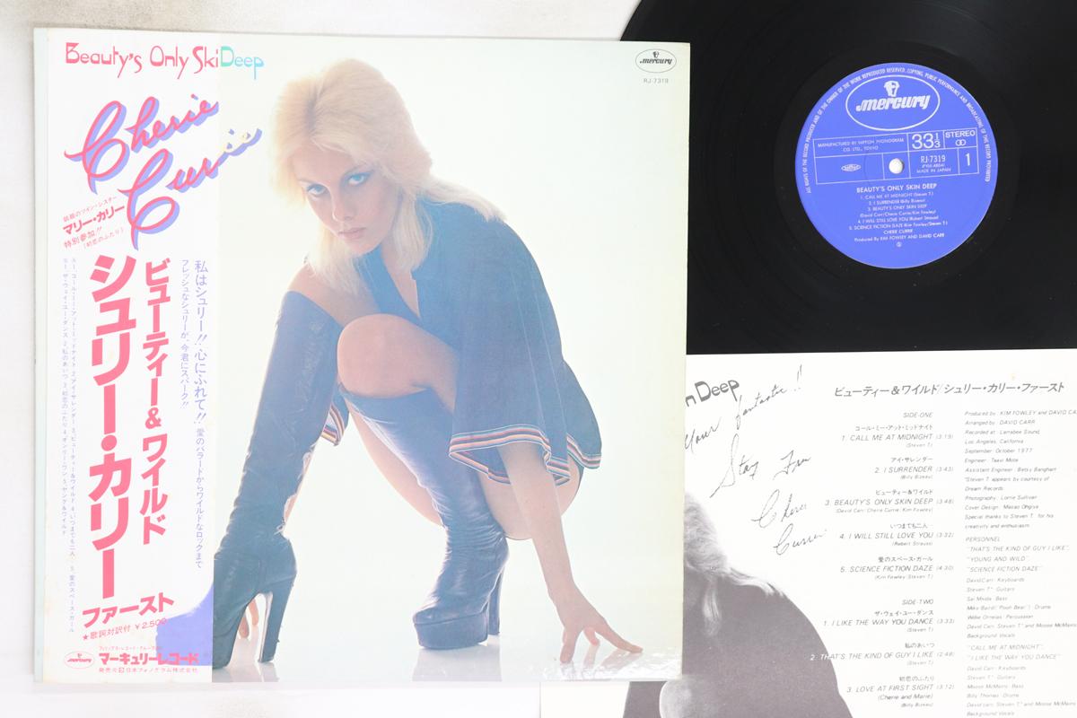 Виниловая пластинка CHERIE CURRIE Beautys Only Skin Deep RJ7319 MERCURY 1977 Япония Obi Рок Б/у
