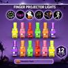 4/12 buc Lumini LED pentru Degete de Halloween Favors Neon pentru Petrecere Strălucesc în Întuneric Accesorii Petrecere Rave Umpluturi Pungi Cadou Premii Cutie