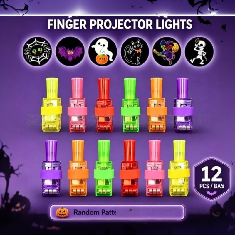 4/12 buc Lumini LED pentru Degete de Halloween Favors Neon pentru Petrecere Strălucesc în Întuneric Accesorii Petrecere Rave Umpluturi Pungi Cadou Premii Cutie