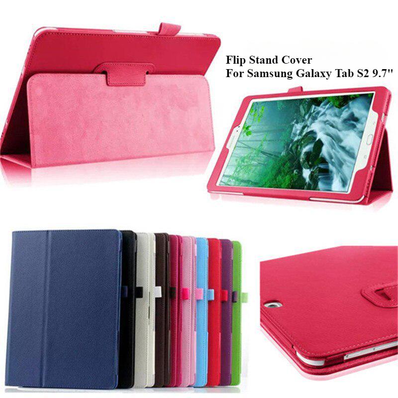 Caso para samsung galaxy tab s2 9.7 "SM-T810 t815 t813 t819 couro do plutônio flip suporte capa wake/sleep capa protetora tablet 9.7 Polegada